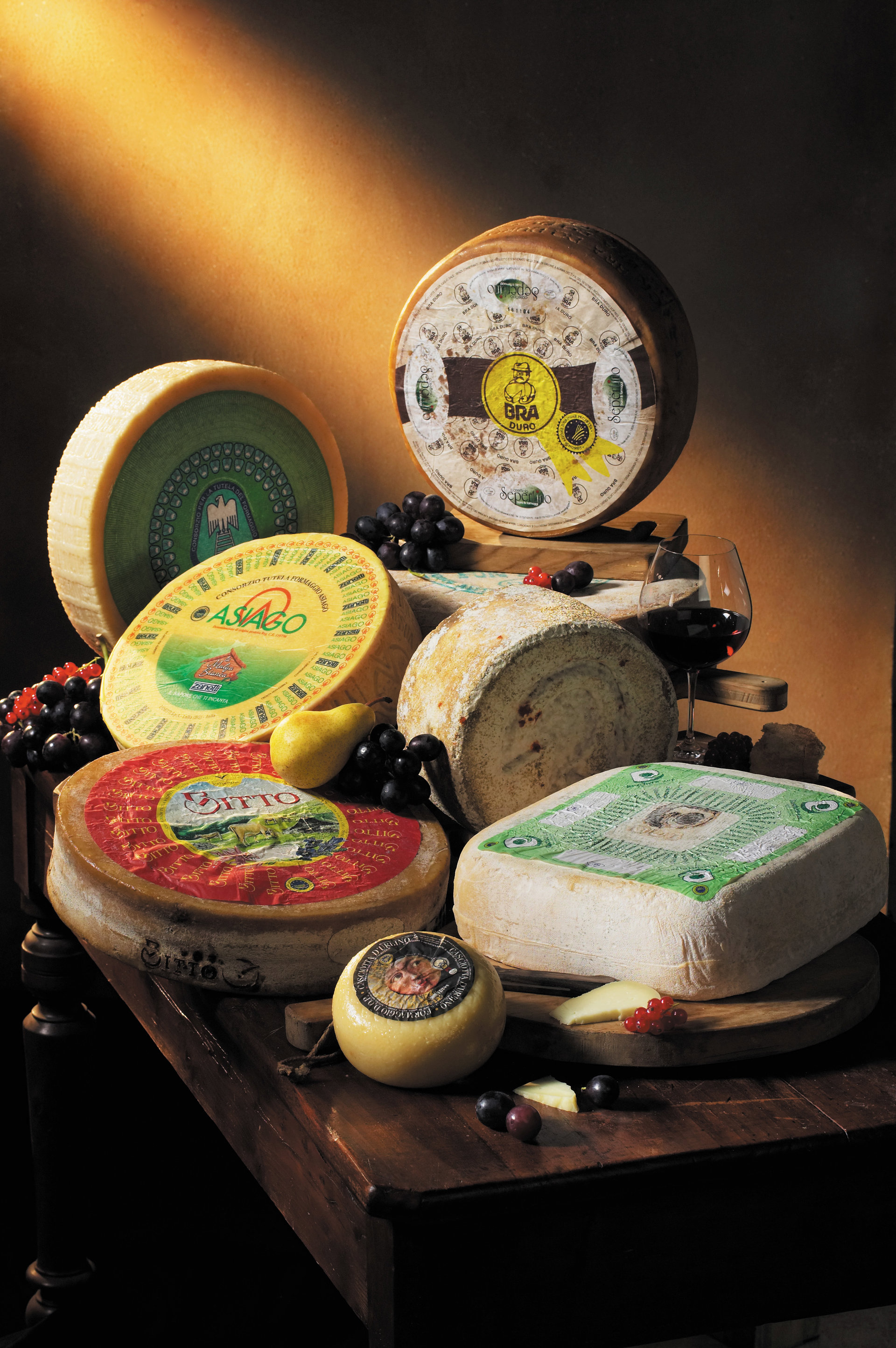 P.D.O. cheeses of Italy