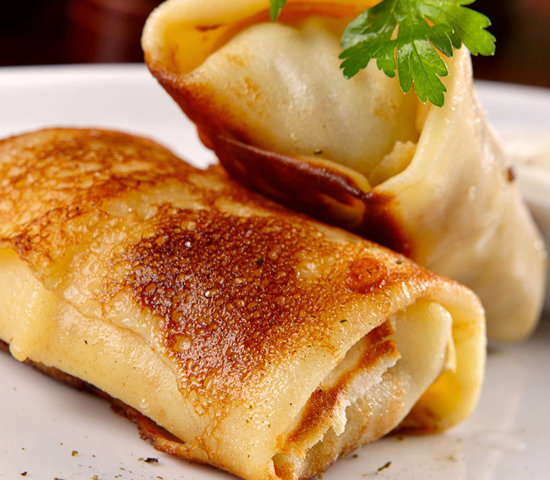 Crêpes gorgonzola e radicchio